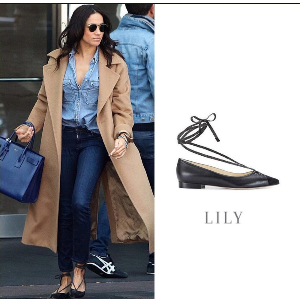 Sarah Flint Lily Leather Flats ASO Meghan Markle